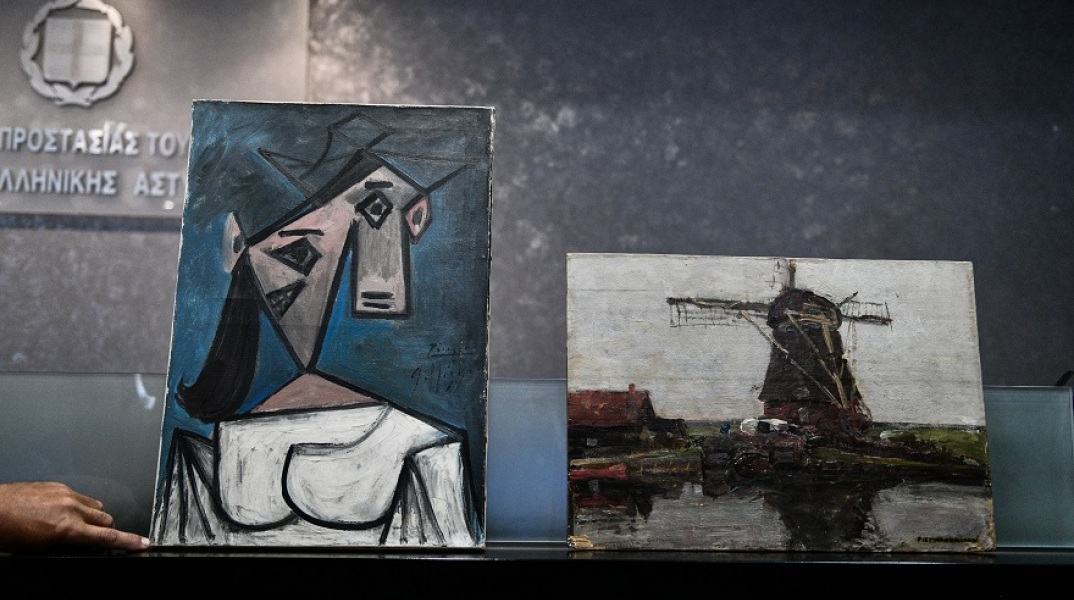 Ο πίνακας του Πάμπλο Πικάσο και ο πίνακας του Πιετ Μοντριάν που είχαν κλαπεί από την Εθνική Πινακοθήκη