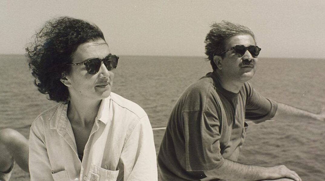 Ο Λάκης Λαζόπουλος με τη γυναίκα του, Τασούλα