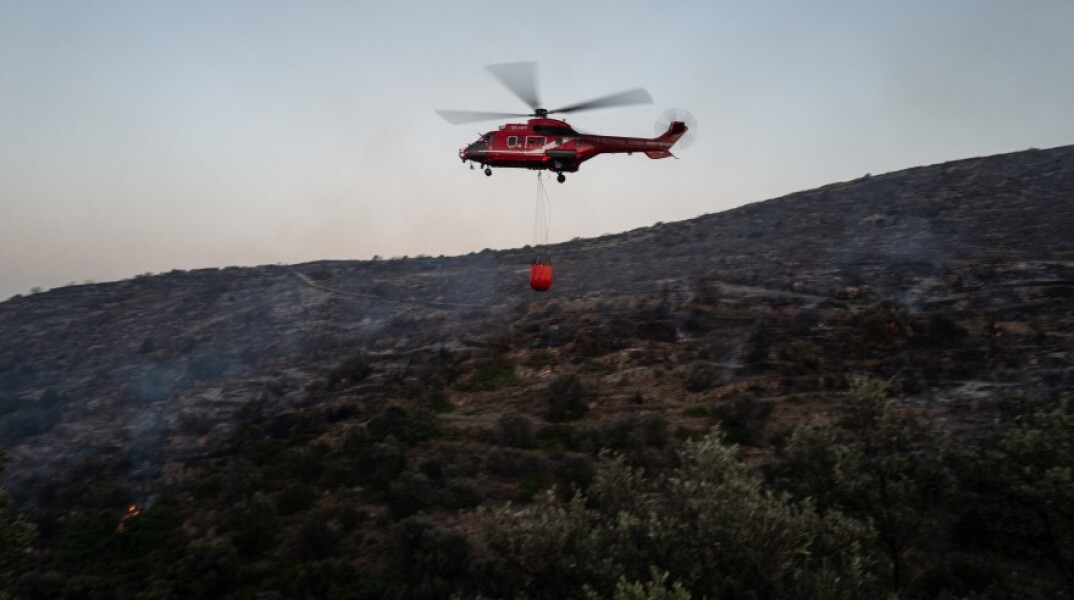 Πυρκαγιά στη Μονεμβασιά Λακωνίας © Eurokinissi