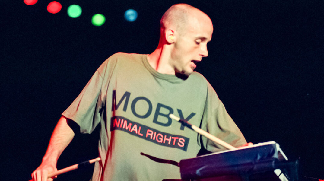 Στιγμιότυπο από τη συναυλία του Moby στην Αθήνα, 1996, Rock Of Gods Festival