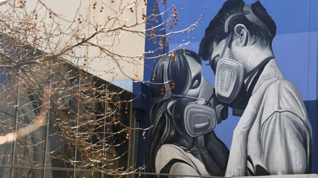 Πανδημία Covid-19: Ένα mural για τον κορωνοϊό στη Μελβούρνη της Αυστραλίας