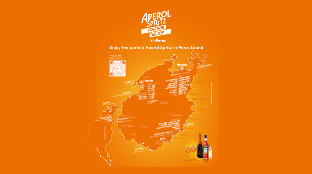 Aperol Spritz Together We Joy #inParos