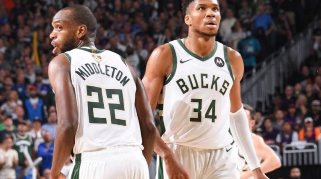 Ο Κρις Μίντλετον και ο Γιάννης Αντετοκούνμπο