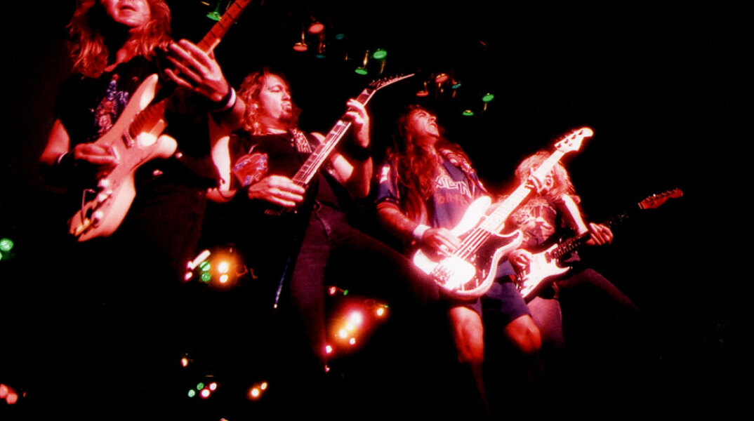 Στιγμιότυπο από τη συναυλία των Iron Maiden στην Αθήνα, το 1999