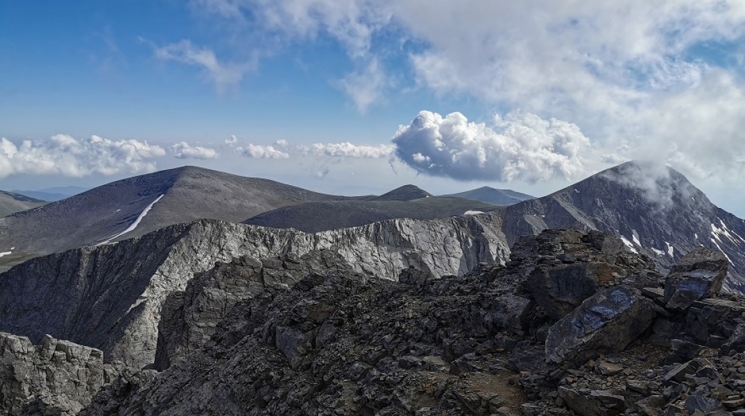 Στιγμιότυπο από την ανάβαση στις κορυφές του Ολύμπου
