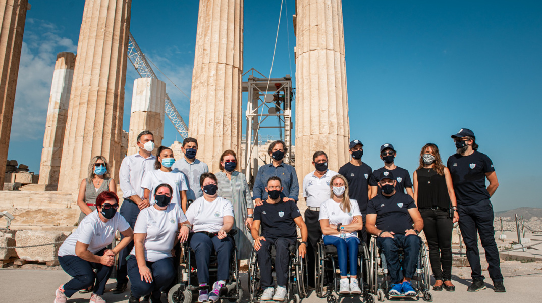 Μέλη της Παραολυμπιακή Ομάδας επισκέφθηκαν την Ακρόπολη λίγο πριν την Παραολυμπιάδα του Τόκιο