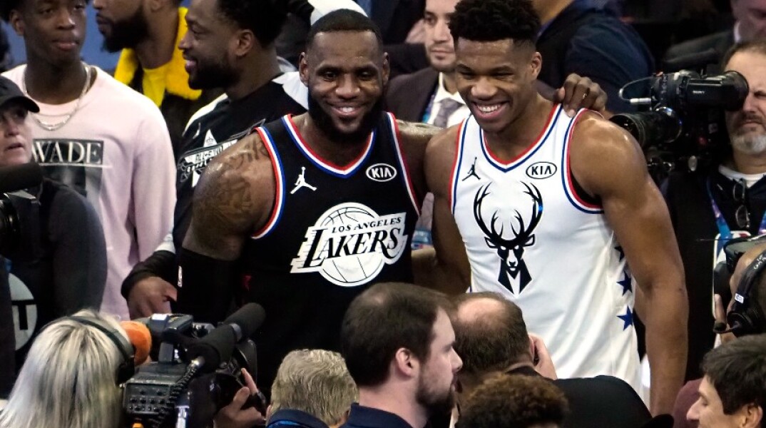 ΛεΜπρον Τζέιμς και Γιάννης Αντετοκούνμπο