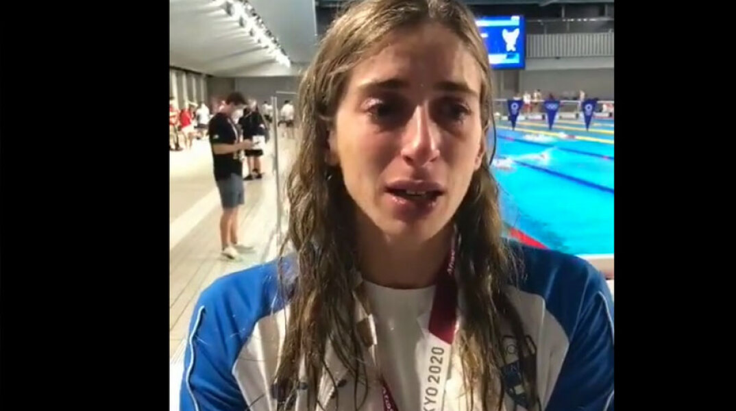 Ολυμπιακοί Αγώνες Τόκιο 2020: Η Άννα Ντουντουνάκη ξεσπά σε κλάματα στις πρώτες της δηλώσεις μετά τον αποκλεισμό από τον τελικό στα 100 μ. πεταλούδα