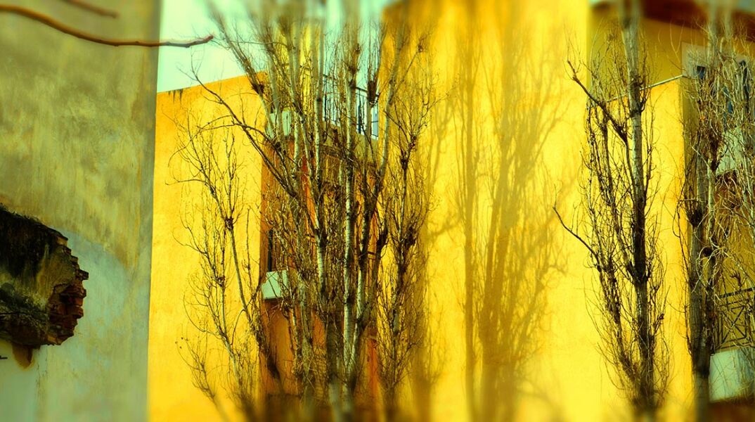 Φωτογραφία στο εξώφυλλο της συλλογής «Ποιήματα» του Ηλία Ευθυμιόπουλου (εκδ. ATHENS VOICE BOOKS)