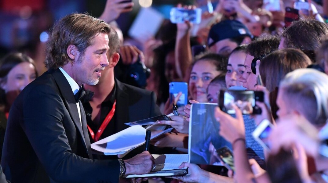 Ο γνωστός ηθοποιός Μπραντ Πιτ © EPA / ETTORE FERRARI