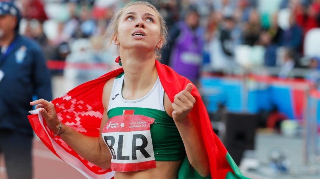 Η 24χρονη λευκορωσίδα σπρίντερ Κριστίνα Τσιμανούσκαγια © EPA / SERGEY DOLZHENKO