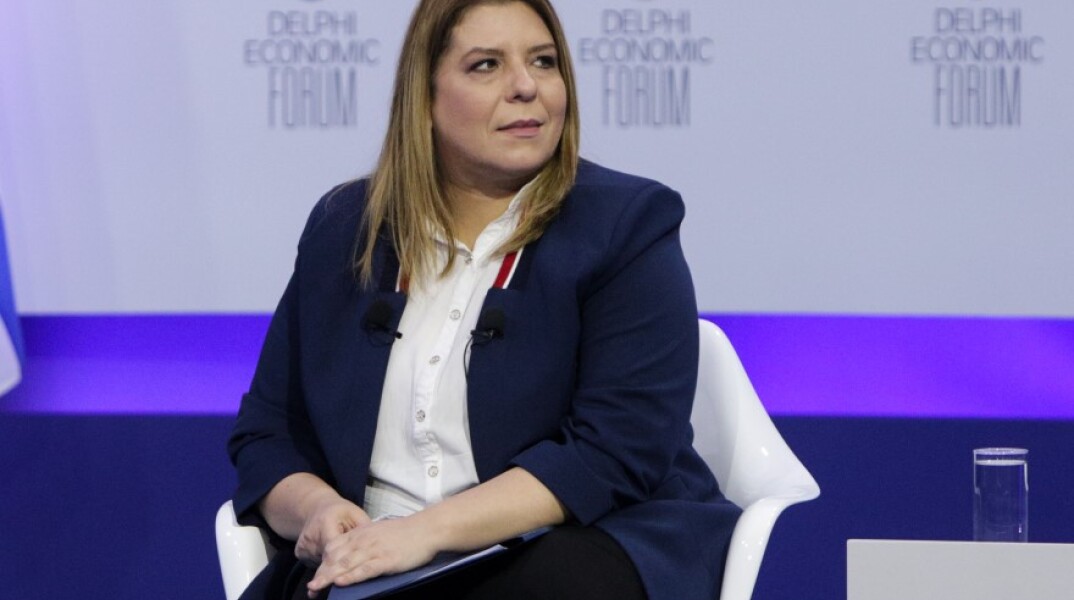 H Υφυπουργός Εργασίας και Κοινωνικών Υποθέσεων Μαρία Συρεγγέλα © EUROKINISSI / ΣΑΓΙΑΣ ΤΑΚΗΣ