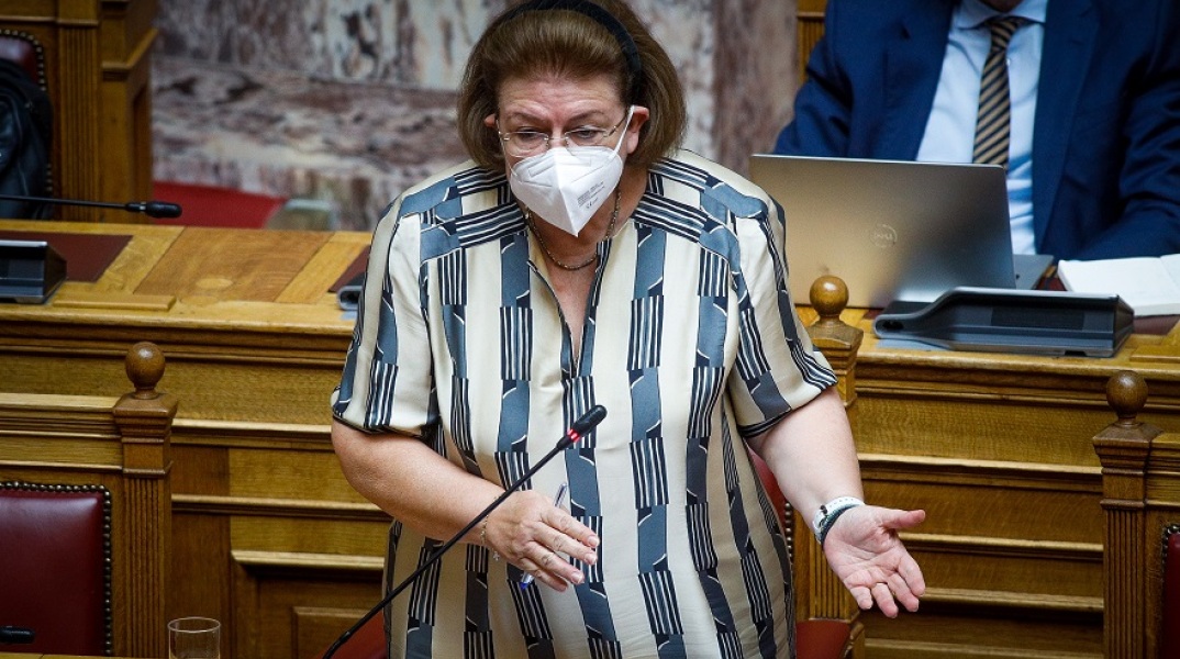 Η υπουργός Πολιτισμού, Λίνα Μενδώνη
