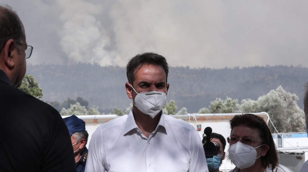 Στη Βαρυμπόμπη ο Κυριάκος Μητσοτάκης