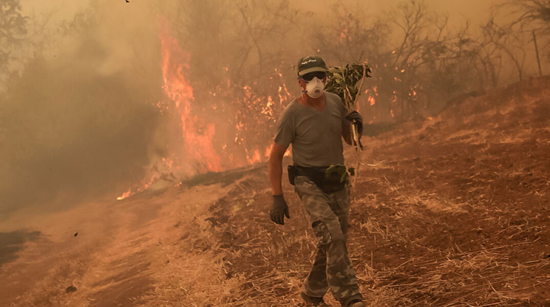 Σε πύρινο κλοιό η Εύβοια, μαίνεται η φωτιά στο βόρειο τμήμα, με πυροσβέστες να καταβάλουν υπεράνθρωπες προσπάθειες για να την περιορίσουν