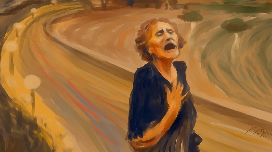 Σκίτσο του Χρήστου Παπανίκου. 