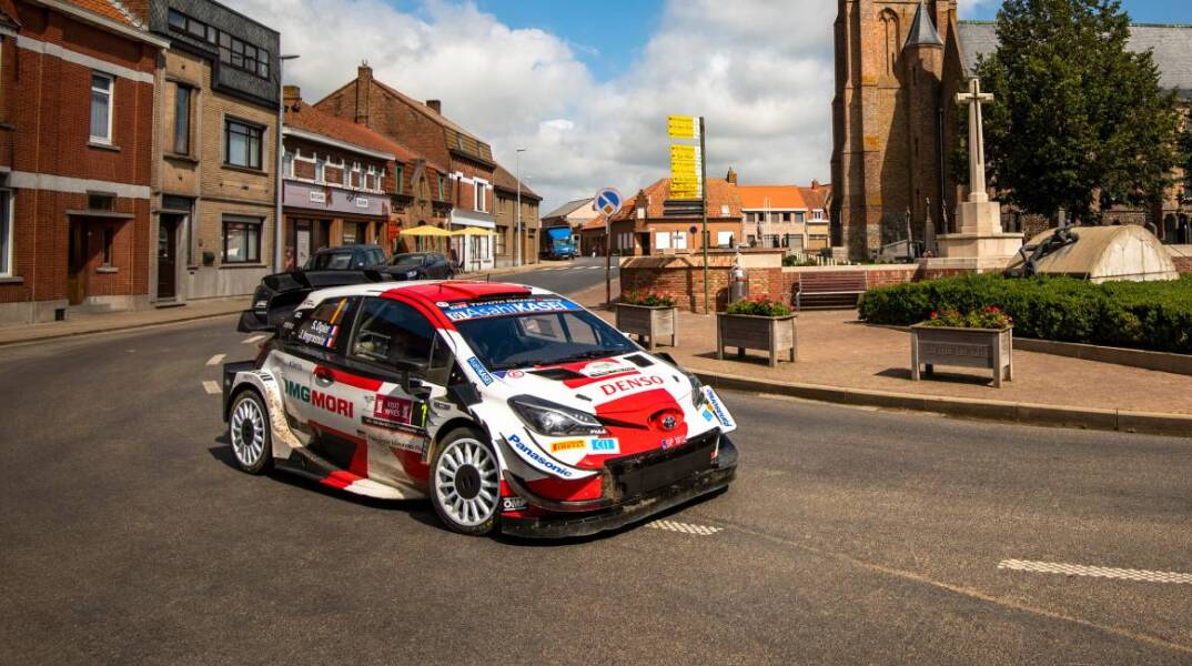 Στιγμιότυπο από τον αγώνα Ράλι Ypres στο Βέλγιο