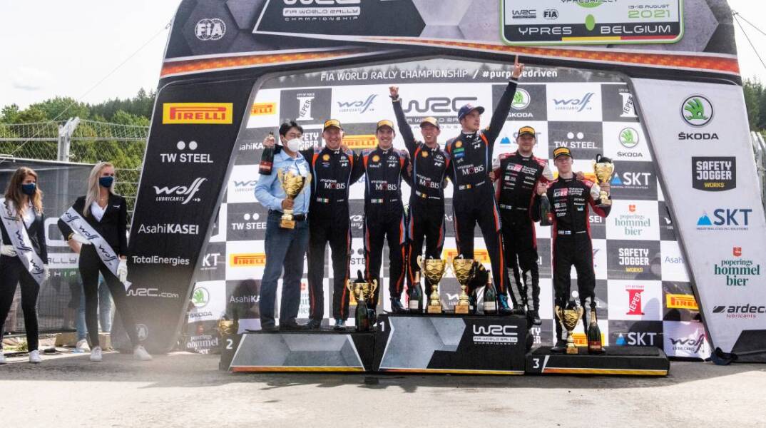 Στιγμιότυπο από τον αγώνα Ράλι Ypres στο Βέλγιο