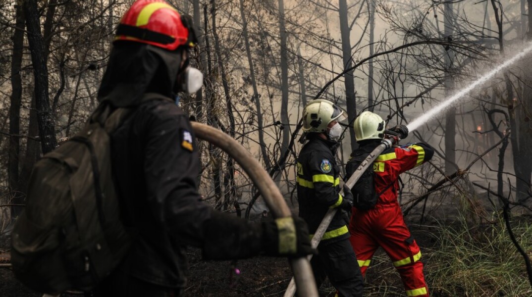 Γερμανός πυροσβέστης μιλά για την εμεπιρία του στις φωτιές στην Ελλάδα © EUROKINISSI