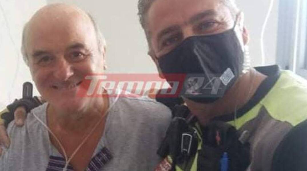 Πάτρα: 59χρονος φωτογραφήθηκε με τον διασώστη του ΕΚΑΒ που του έσωσε τη ζωή