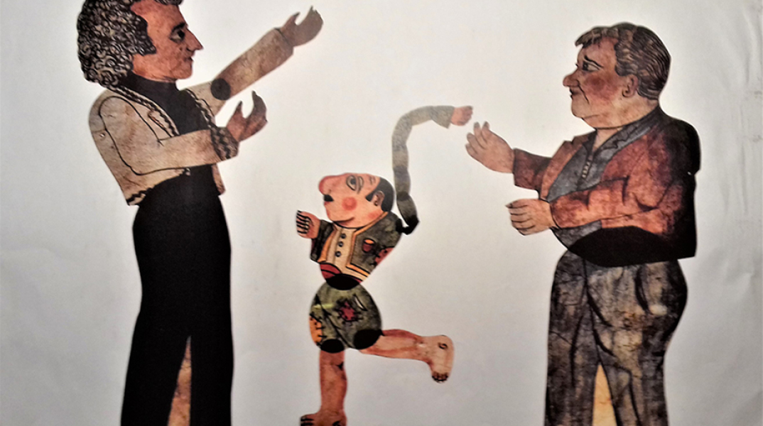 Όταν ο Μίκης Θεοδωράκης έγινε φιγούρα του θεάτρου σκιών