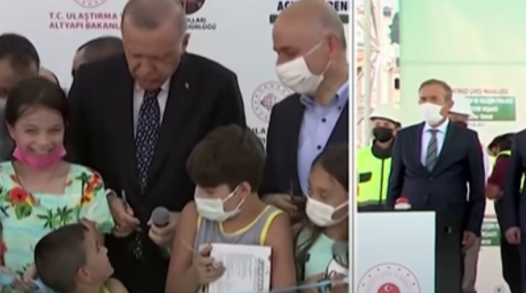 Ρετζέπ Ταγίπ Ερντογάν: Στιγμιότυπο από την τελετή εγκαινίων