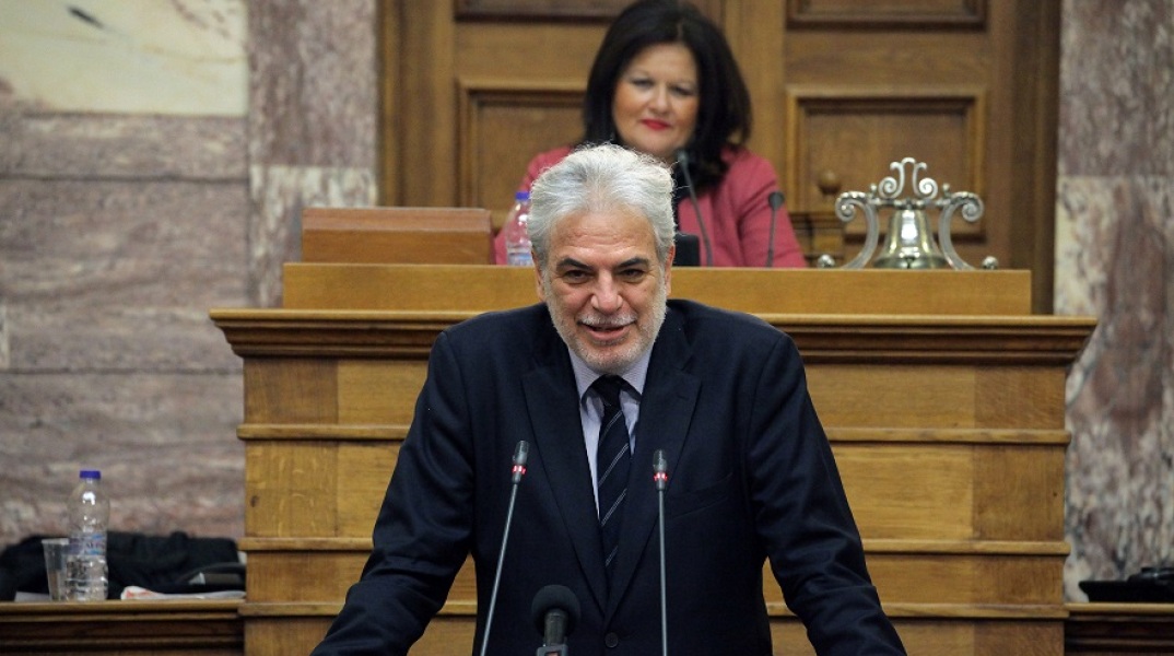 Ο Χρήστος Στυλιανίδης στο βήμα της Βουλής το 2018 - Στα έδρανα ξανά μετά την υπουργοποίησή του