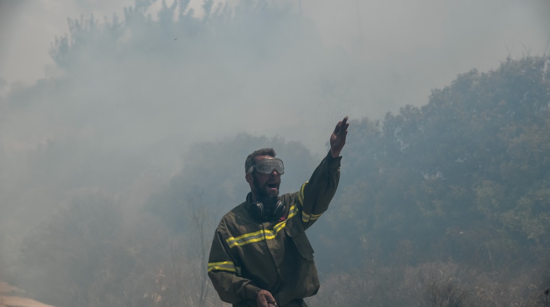 Πυρκαγιά στο Μαρμάρι Εύβοιας