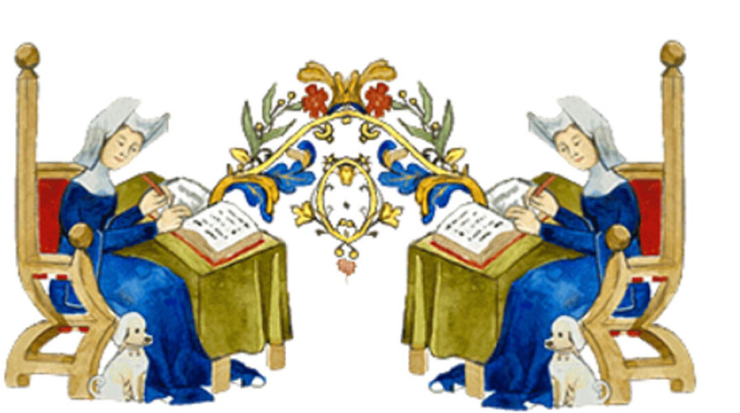 To doodle της Google για την Κριστίν ντε Πιζάν