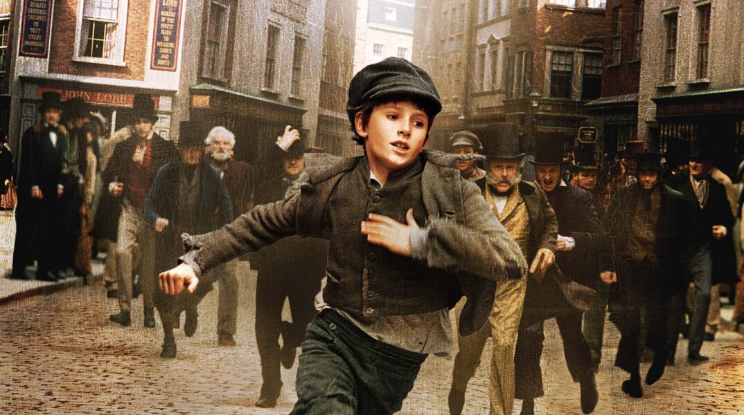 Παιδάκι που τρέχει - σκηνή από την ταινία Όλιβερ Τουίστ