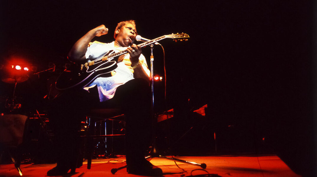 Στιγμιότυπο από συναυλία του B.B. King στην Αθήνα το 1994