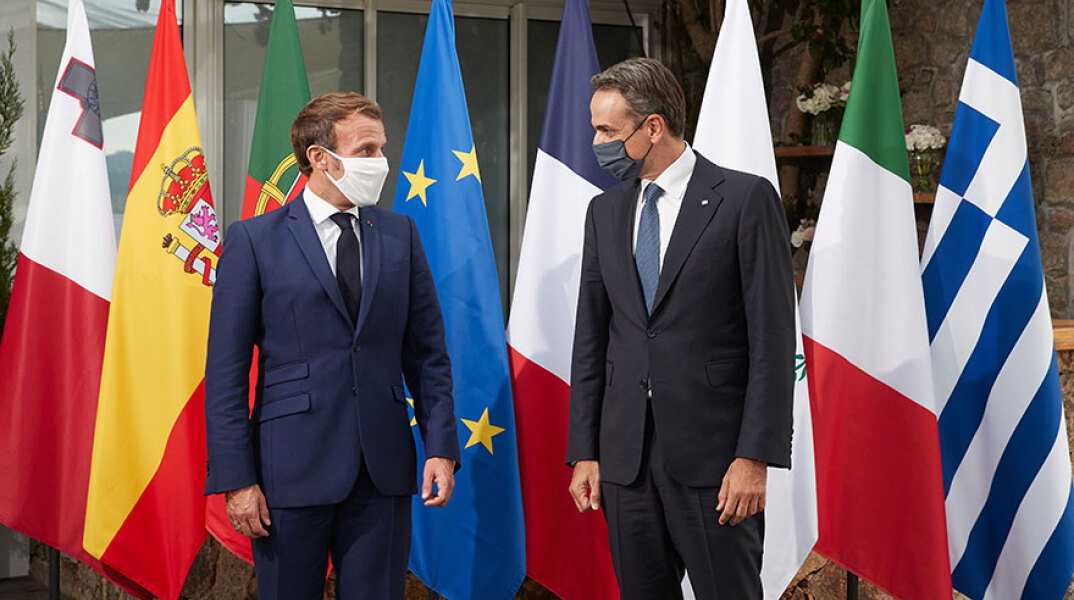 Κυριάκος Μητσοτάκης και Εμανουέλ Μακρόν (ΦΩΤΟ ΑΡΧΕΙΟΥ) - Ξεκινά σήμερα Παρασκευή 17 Σεπτεμβρίου 2021 στην Αθήνα η Σύνοδος Κορυφής Med9