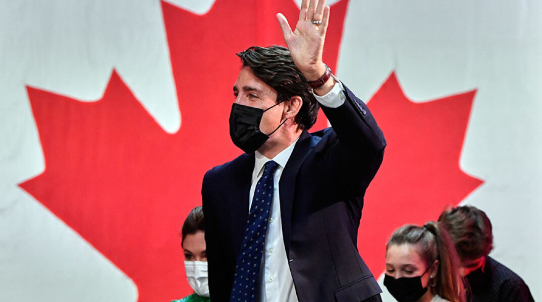 Ο Τζάστιν Τριντό κέρδισε τις εκλογές στον Καναδά, ωστόσο δεν εξασφάλισε την πολυπόθητη πλειοψηφία