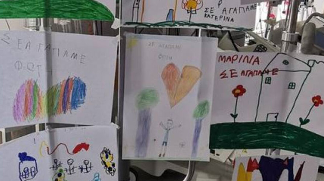 Ζωγραφιές με ευχές για τον 6χρονο Φώτη, το παιδί που τραυματίστηκε σε αγώνα καρτ στην Πάτρα