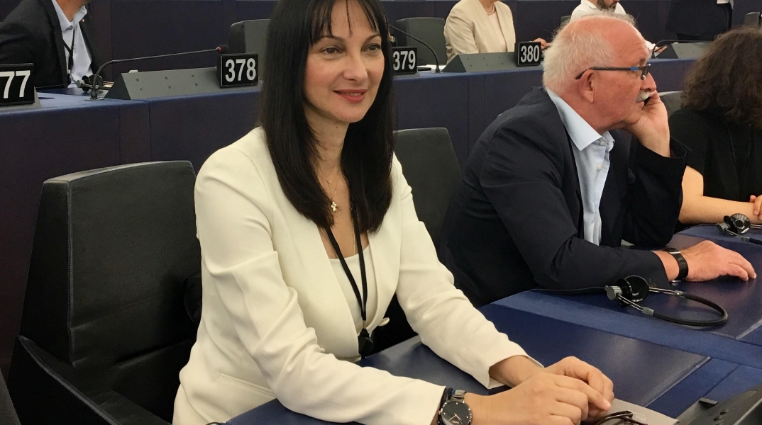 Η Έλενα Κουντουρά στα έδρανα του Ευρωπαϊκού Κοινοβουλίου