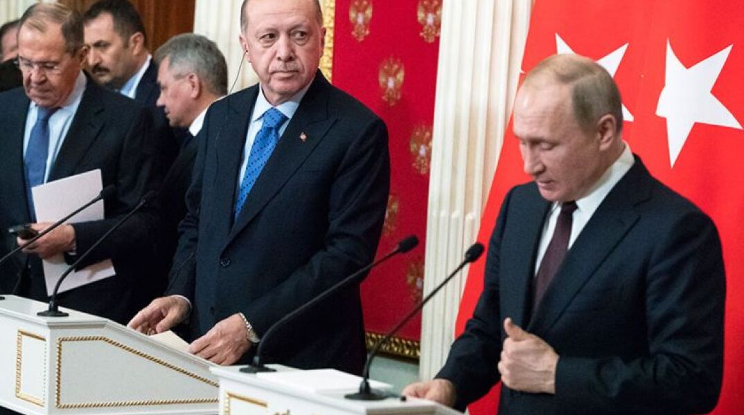 Ρετζέπ Ταγίπ Ερντογάν και Βλαντιμίρ Πούτιν