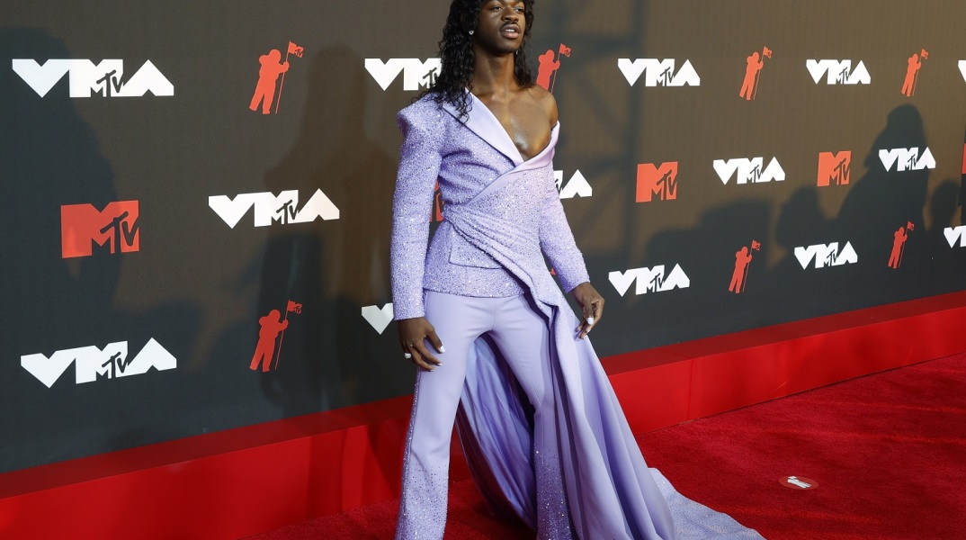 O Lil Nas Χ στο κόκκινο χαλί των βραβείων MTV Video Music Awards, Νέα Υόρκη, 12 Σεπτεμβρίου 2021