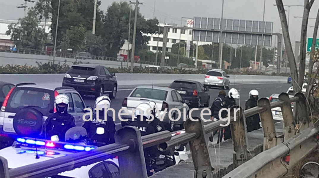 Πυροβολισμοί στην Κηφισιά - Αστυνομικοί στη γέφυρα Καλυφτάκη