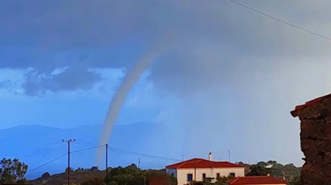 Μοναδικό θέαμα στα Κύθηρα: Σχηματίστηκε υδροσίφωνας