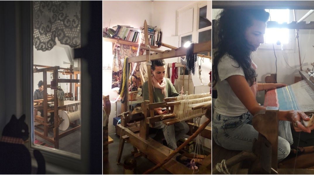 Η Πλουμίτσα στον αργαλειό