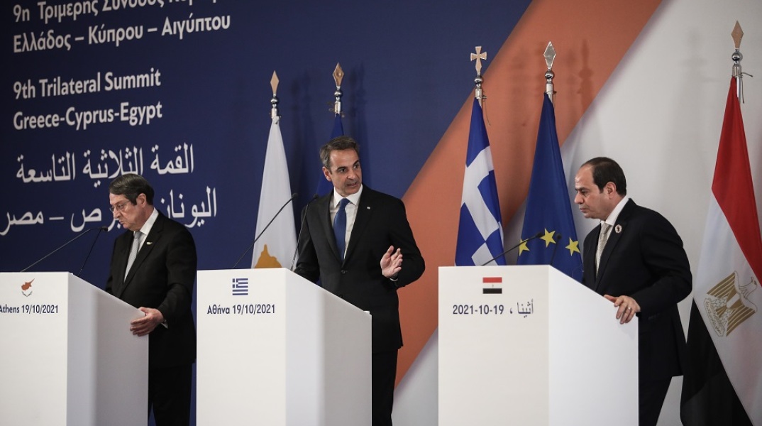 Η Κοινή Διακήρυξη που υπέγραψαν Μητσοτάκης, Αναστασιάδης, Αλ Σίσι