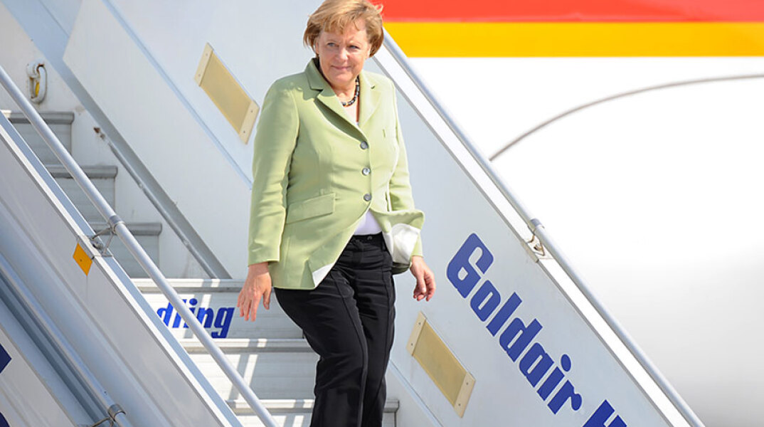 Η Άνγκελα Μέρκελ στην προηγούμενη επίσκεψή της στην Αθήνα (ΦΩΤΟ ΑΡΧΕΙΟΥ)