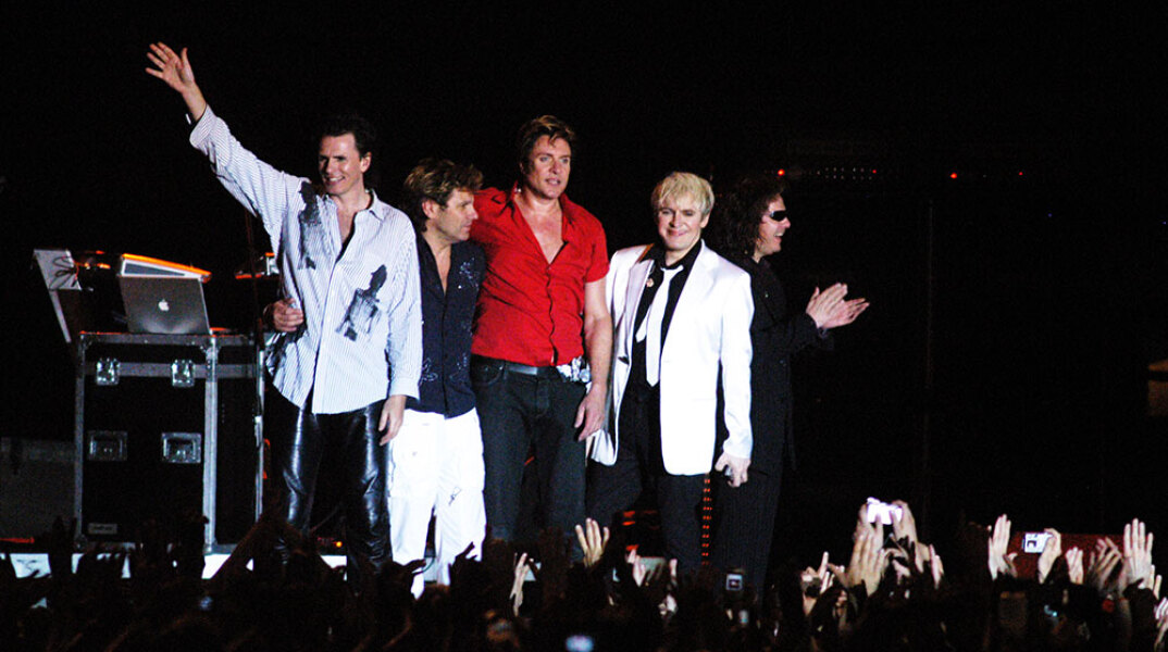 Στιγμιότυπο από τη συναυλία των Duran Duran στην Ελλάδα το καλοκαίρι του 2005