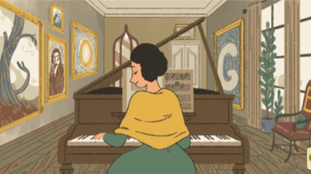 Fanny Mendelssohn: Η Google τιμάει με ένα doodle την Γερμανίδα πιανίστρια