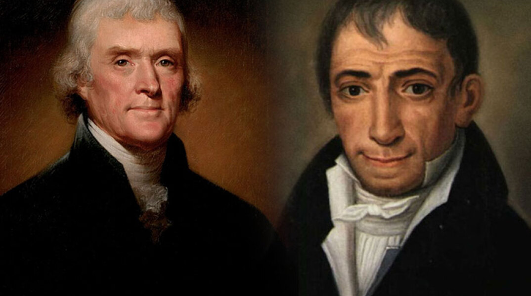Τόμας Τζέφερσον και Αδαμάντιος Κοραής - Στα ελληνική για πρώτη φορά η αλληλογραφία τους