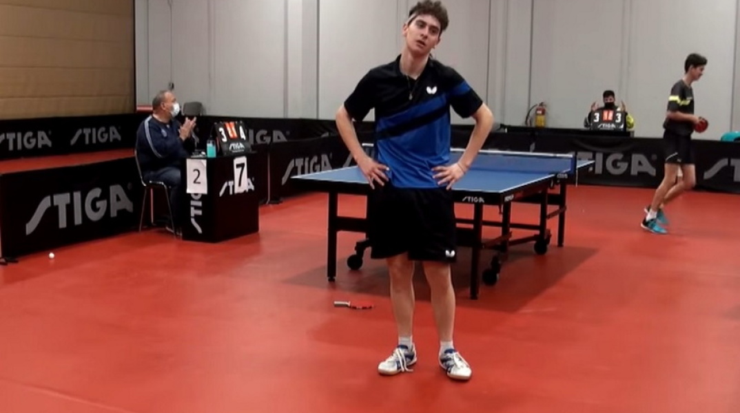 Ο τελικός του Πανελλήνιου Πρωταθλήματος Πινγκ Πονγκ Κ21 ανάμεσα στους Αλέξανδρο Μαδέση και Σωκράτη Γιαννούτσο σημαδεύτηκε από το highlight της χρονιάς