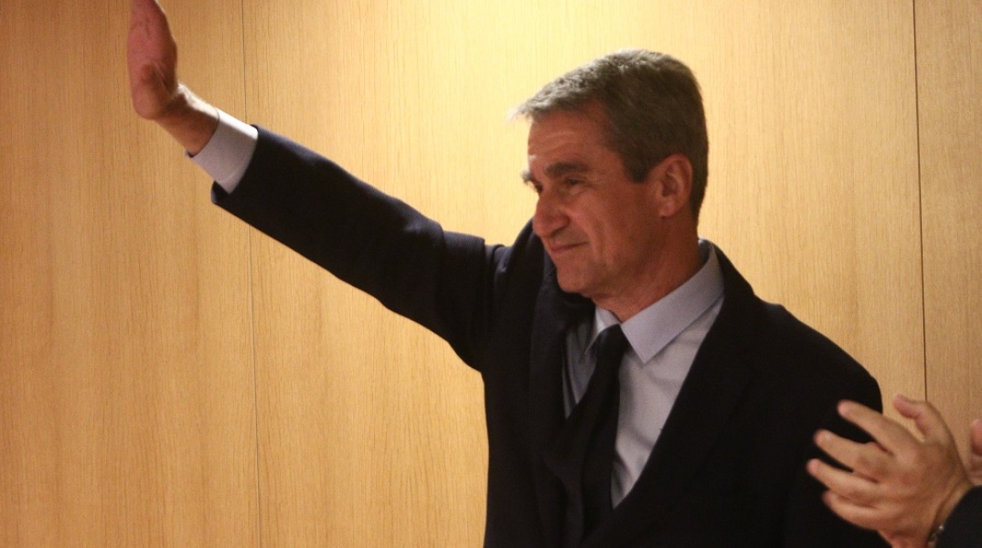 ΟΜΙΛΙΑ ΤΟΥ ΑΝΔΡΕΑΣ ΛΟΒΕΡΔΟΥ ΣΤΟ ΠΕΡΙΣΤΕΡΙ//ΧΡΗΣΤΟΣ ΜΠΟΝΗΣ//EUROKINISSI