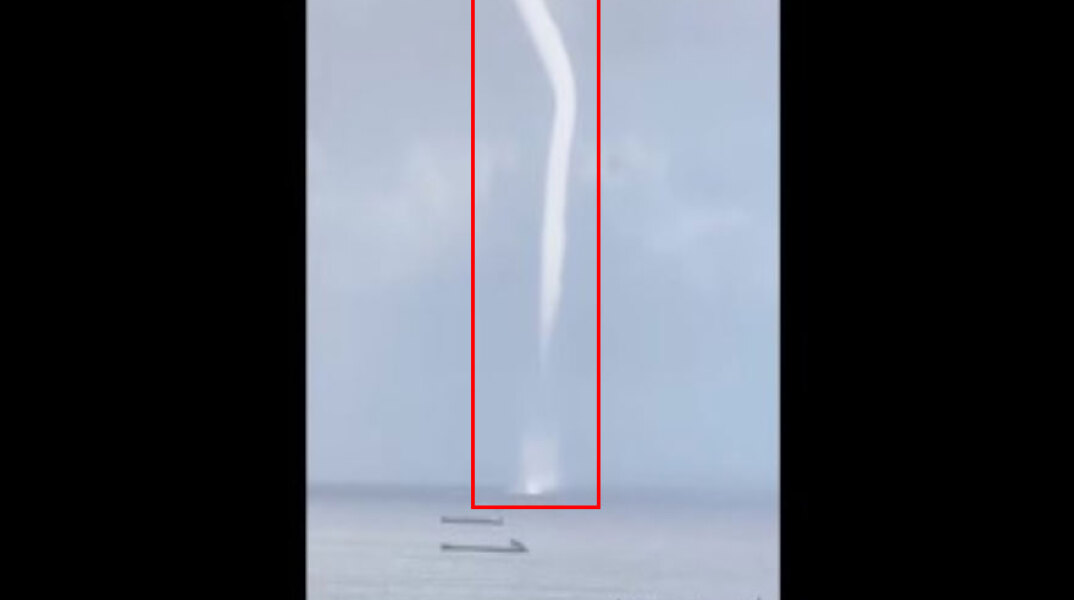 Ο υδροστρόβιλος στη Ζάκυνθο