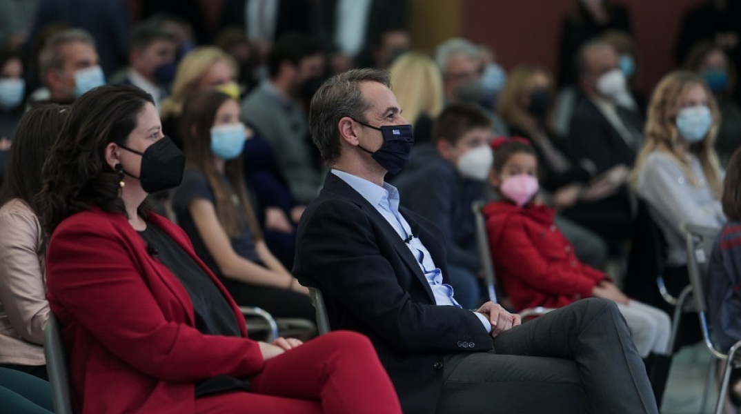 Παρουσίαση των νέων προγραμμάτων για νηπιαγωγείο, γυμνάσιο, λύκειο, απο την Υπουργό Παιδείας και Θρησκευμάτων Νίκη Κεραμέως παρουσία του Πρωθυπουργού Κυριάκου Μητσοτάκη