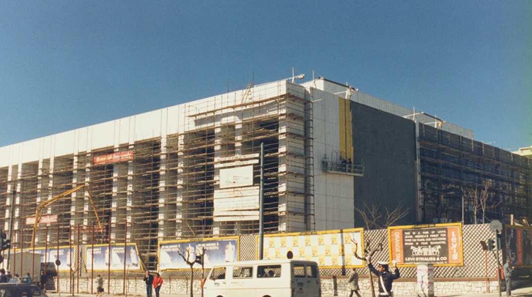 Το Μέγαρο Μουσική Αθηνών υπό κατασκευή, 1990
